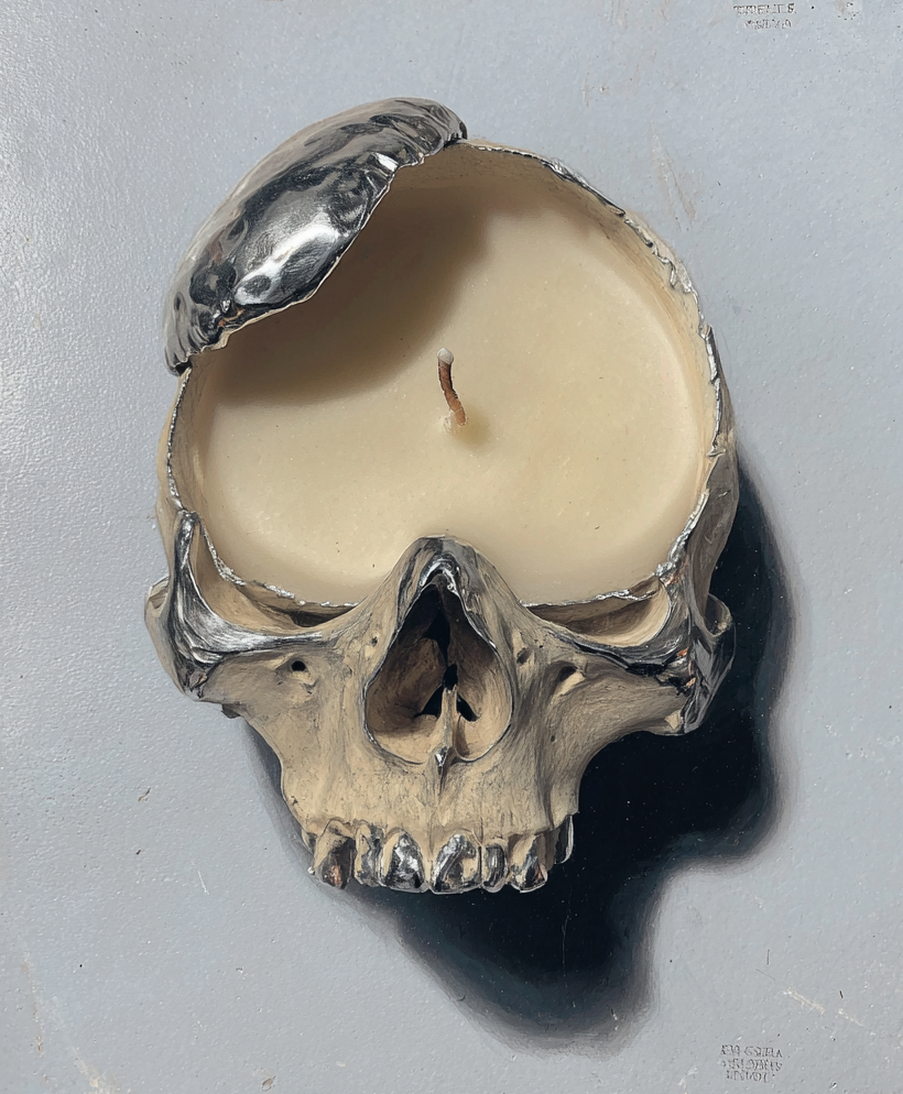 Iteration 2: wax pooled in the eye sockets